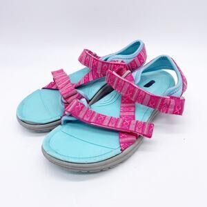 Northside Girl's Bayview Sandals Aqua Pink Size 5